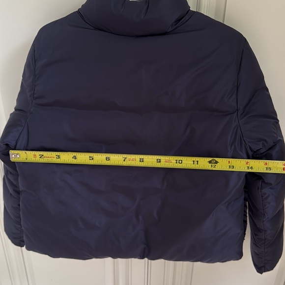 Jacadi girl winter jacket, with packable hide away hoodie, size 6A - Picture 15 of 17